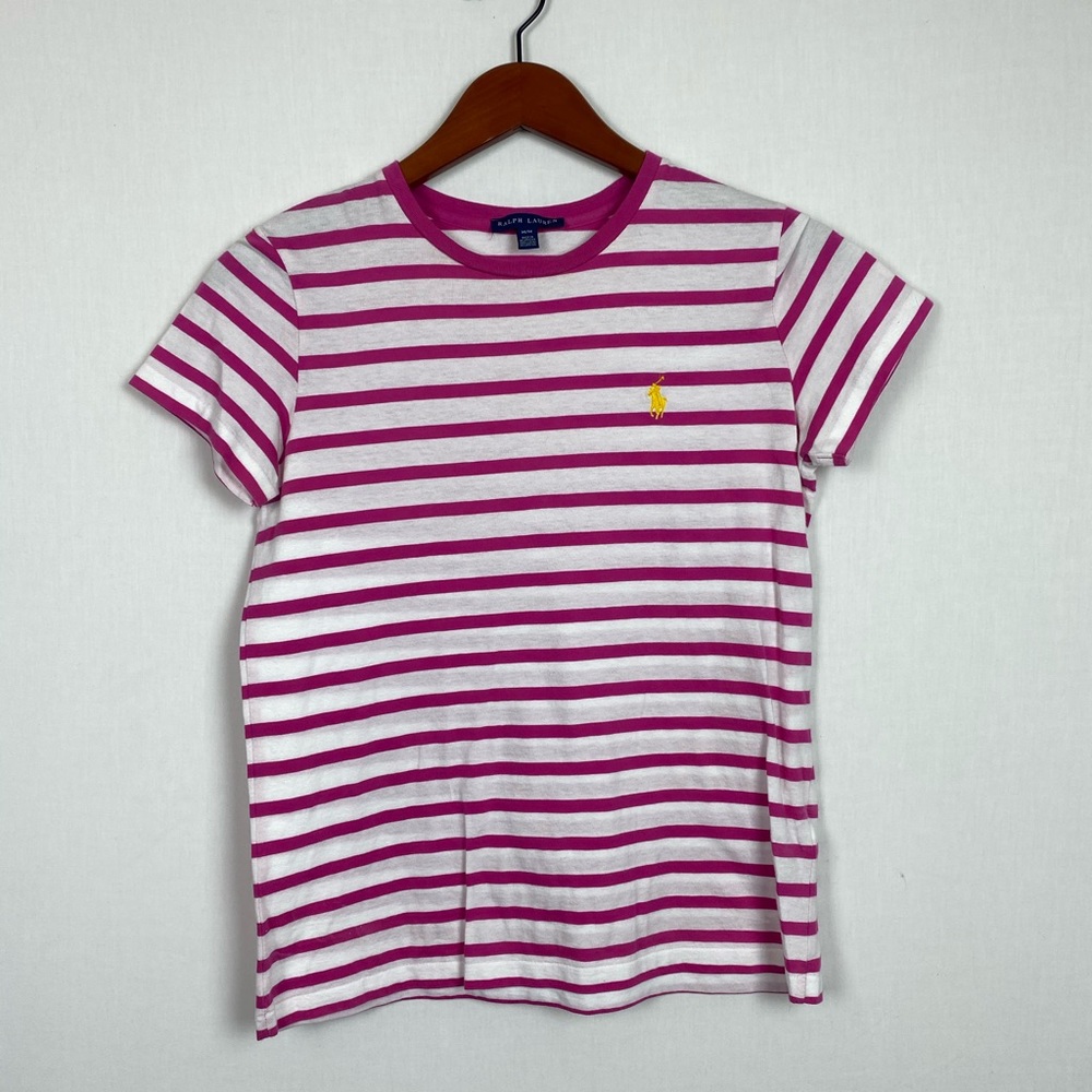 Ralph Lauren Pink Striped T-shirt